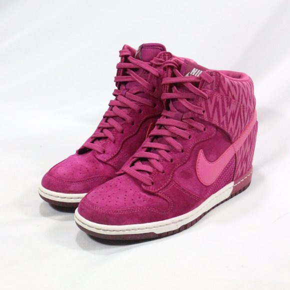 Nike Shoes - NIKE Dunk Sky Hi Print 'Bright Magenta' Sneakers